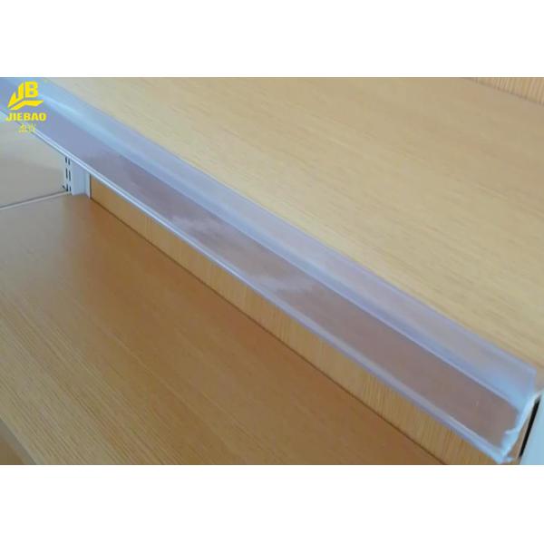 Wide Gondola Wood And Metal Shelves With Steel Frame Black Color 300mm/350mm