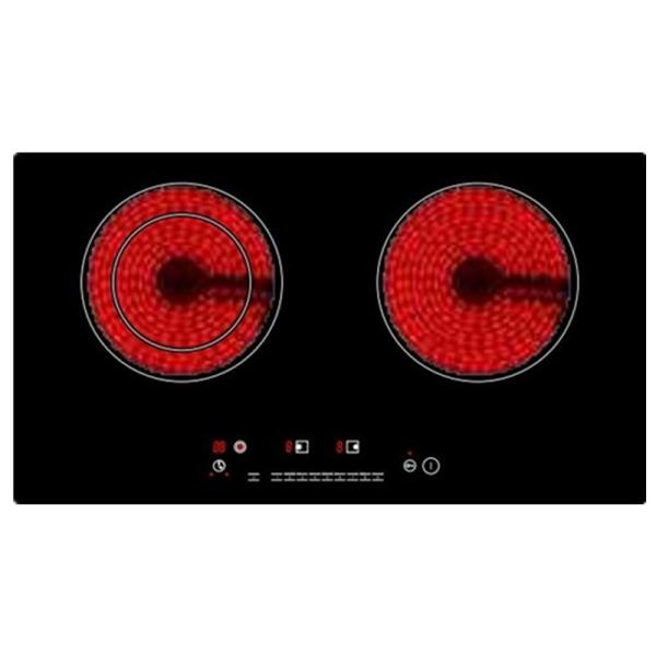 Sensor Black Ceramic Glass Drop In 2 Ring Electric Stoves