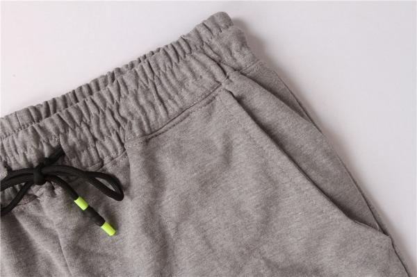 Gray Mens Terry Cloth Shorts Terry Jogger Shorts 100% Cotton