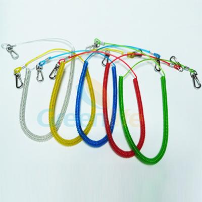 Retractable Coiled Fishing Tool Lanyard