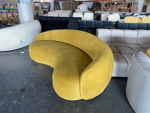 Полумесяц сформировал секционное кресло живущей комнаты устанавливает с будочкой 160cm Recliners длинной