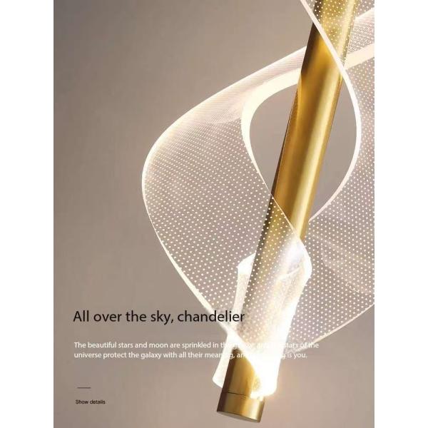 Lumières LED modernes Pendant Lumières intérieures Lampes suspendues Chambre à coucher Chambre à manger