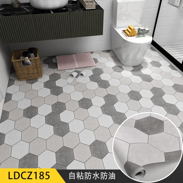 Peel and Stick Floor Tile Paper for Plastic Flooring in Easy-to-Install Style