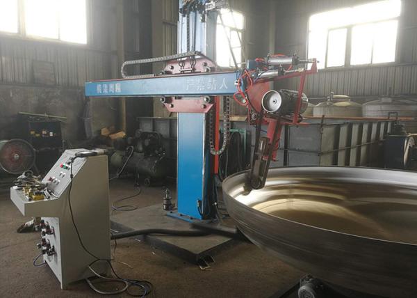Optional Color Dished Head And Cone Polishing Machine With Small Column