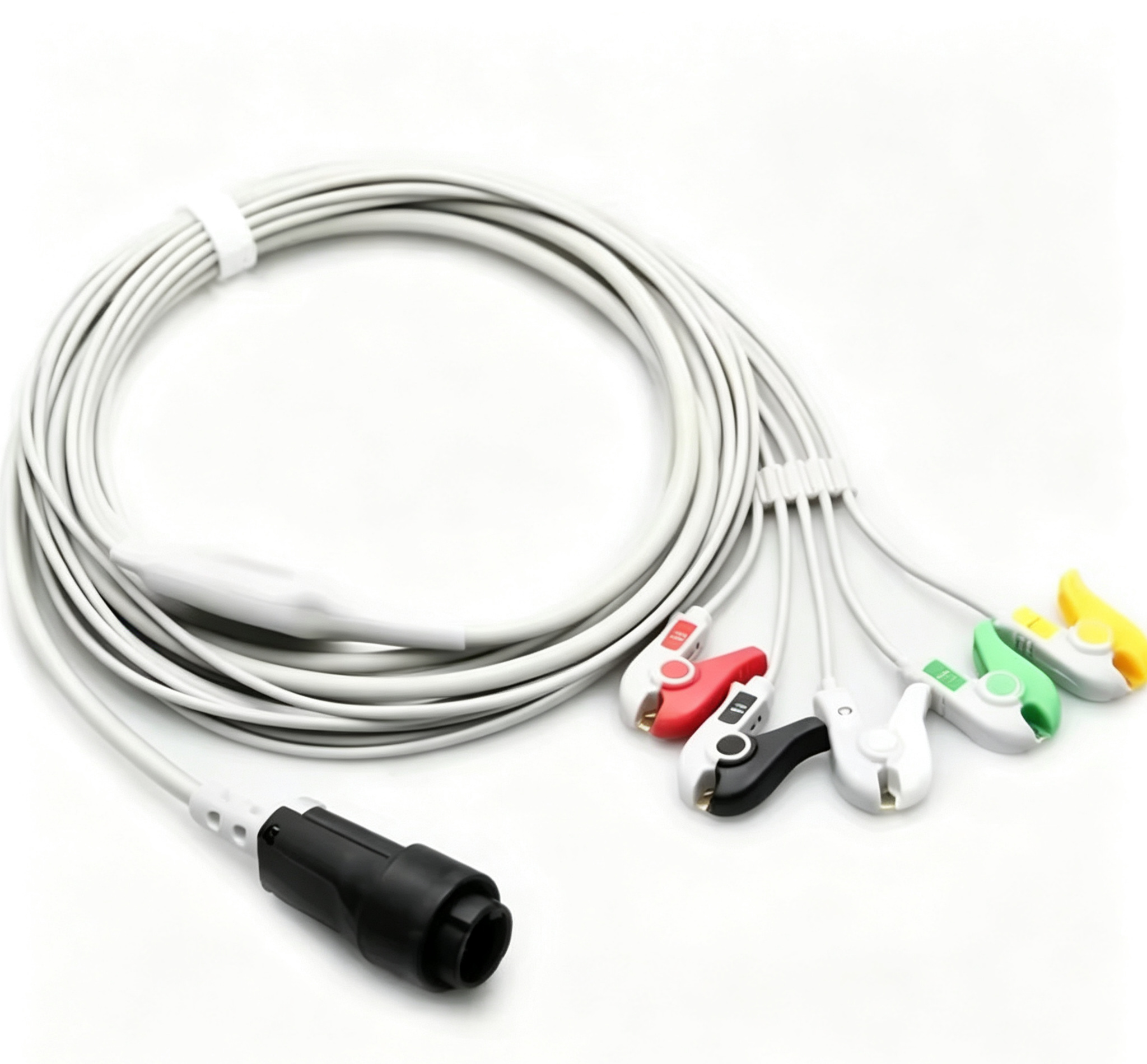CE Certified ECG Patient Cable 13 Pin ECG Lead Wires 3.2m Compatible With Saadat S630/S740/S1600/SI800