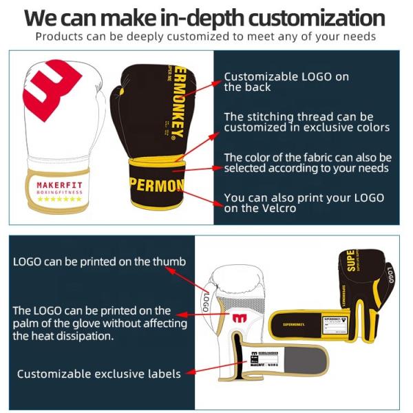 Sublimated Sports Exercise Boxing Gloves 14OZ Gloves For Heavy Bag