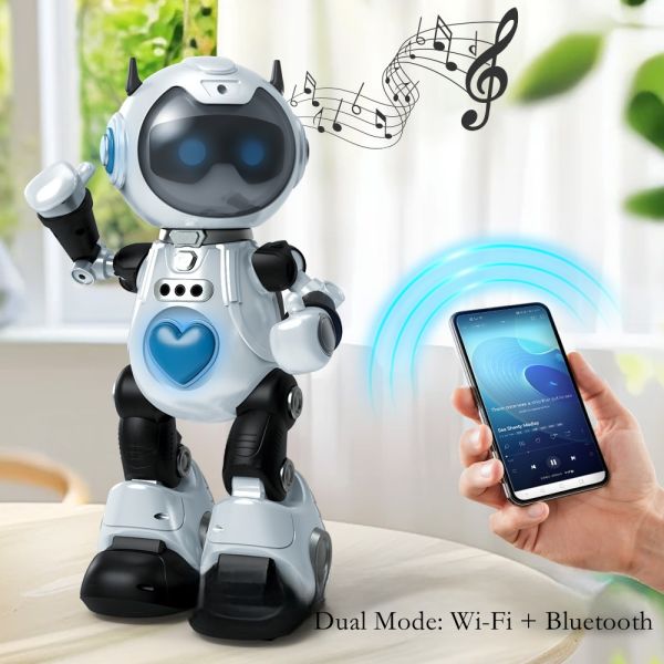 Gesture Control Ad-Free Experience AI Robot STEM Voice Control Portable