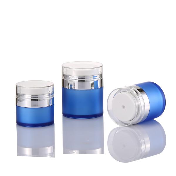 Frascos sin aire de doble pared de lujo de 15 ml, 30 ml y 50 ml, frascos vacíos para loción, frasco cosmético ecológico, envase de plástico