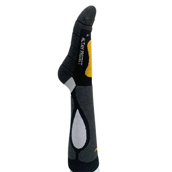 Adults' Needle Detection Performance Winter Thermal Custom Logo Merino Wool Ski Socks