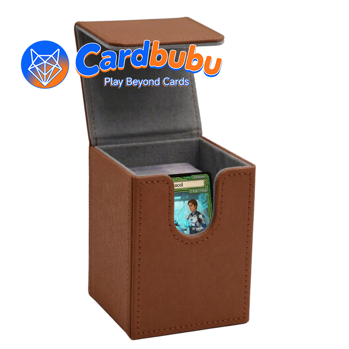 Trading Cards Leather Magic Deck Box Coffee Brown Magic The Gathering Deck Box