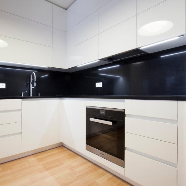 Acrylic Complete Gloss Kitchen Modular Cabinets Set Luxury White Modern Storage