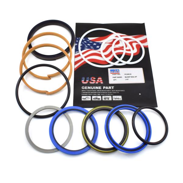 Kit de joints de vérin de godet Komatsu PC200-8  Joints hydrauliques pour excavatrice pour réparation et maintenance