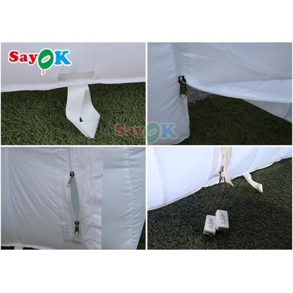 Светодиодный свет для свадебных тортов Дом Ночной клуб Надувная кубическая палатка