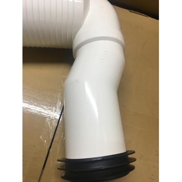 3mm Thickness Toilet Pan Connector PVC Water Fitting Corrosion Resistance