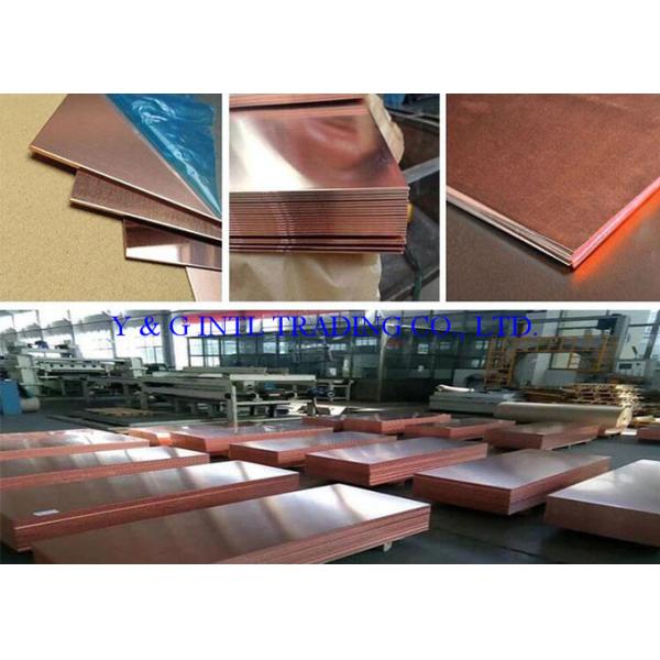 1000- 2200mm Width Thin Copper Sheets , Hot Rolled Copper Sheet Plate