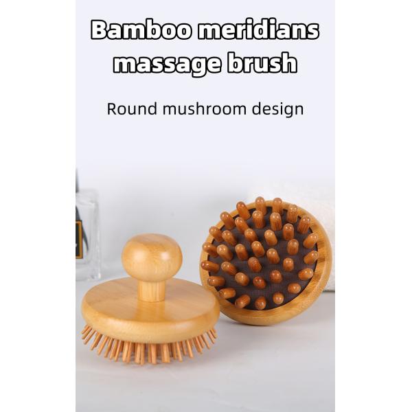 Scalp Massage Bamboo Hair Brush Hair Comb Custom Logo Wood Detangling Hair Comb 2023 Eco-friendly Guasha Massage Tools