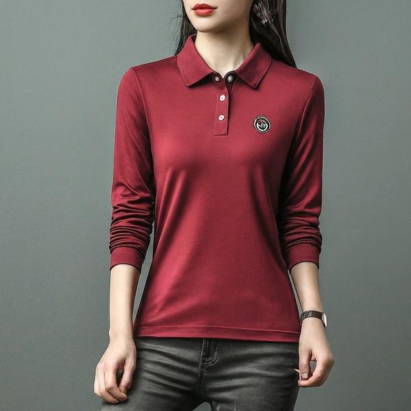 Long Sleeve Unique Polo T Shirts Anti Pilling Cotton Sublimated