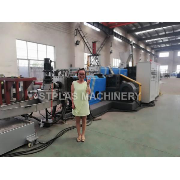 HDPE PE Bottle Plastic Flakes Recycling Machine Water Ring Cutting Design