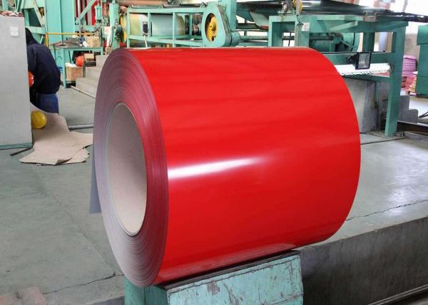 PVDF Pre Painted Steel Sheet , Color Coated Steel Plate For Construction Building Board