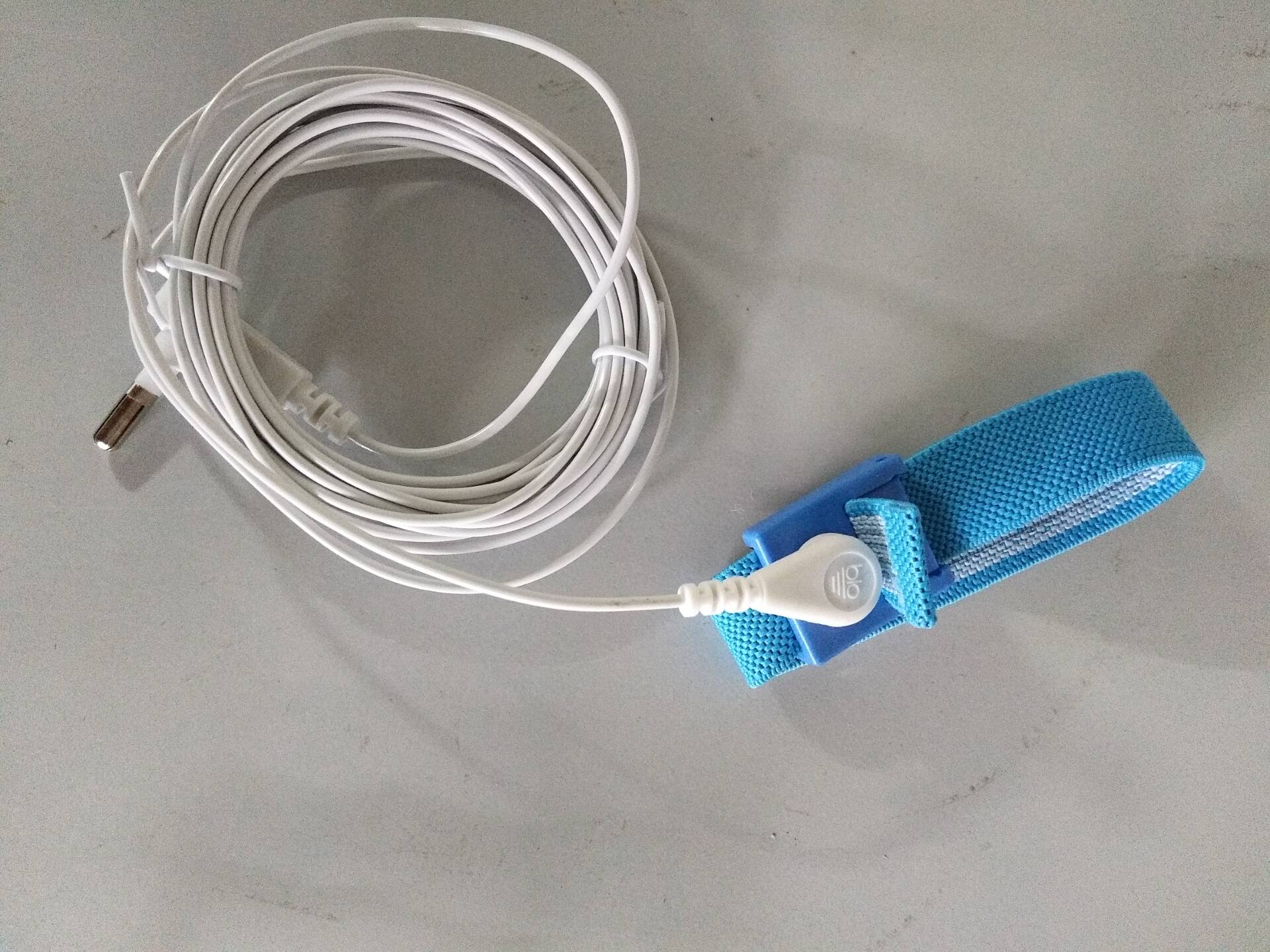 High Quality Blue Wristband for Grounding  Anti-Static Wrist Strap Keep Healthy Included Cable
