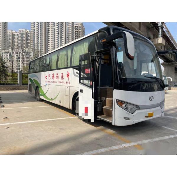 Used Coach Bus Kinglong XMQ6112 51 Seats Airbag Chassis Left Hand Drive Low Kilometer Nude Packing