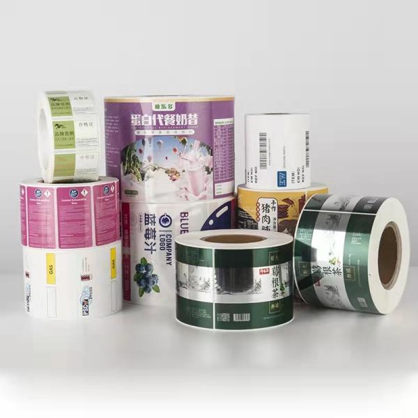 Waterproof Custom Printed Sticker , Self Adhesive Vinyl Roll Bottle Packaging Label