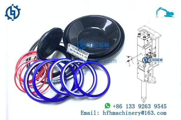 H70  Hydraulic Breaker Seal Kit  Excavator Parts Good Compression Set