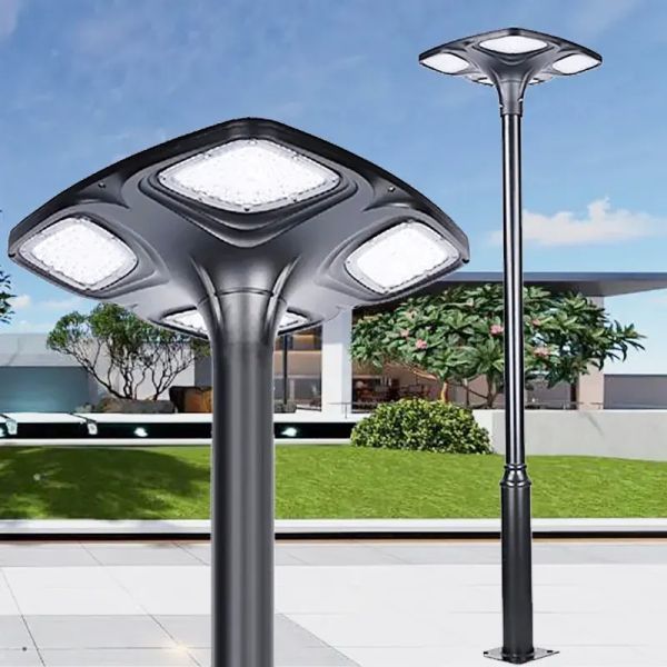 Luz solar para jardín LED todo en uno, tiempo de carga 4-6h, fuente de luz 2835