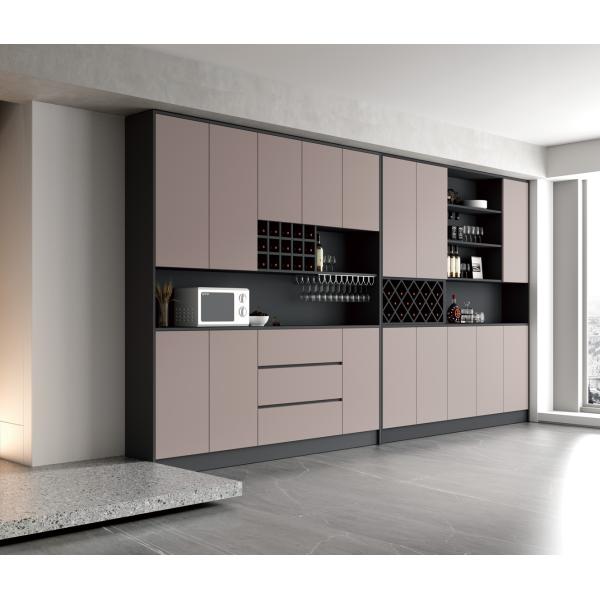 Modern Italian Nordic Wooden Wine Cabinet Design Glass Bar Living Room Furniture Wine Cooler