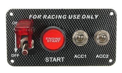 Light Weight Electric Racing Auto Switch Panel Kit  / 12v Ignition Switch