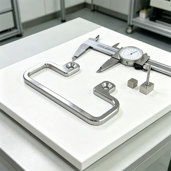 Custom CNC Machined Stainless-Steel U-Shaped Mounting Bracket Handle with Corrosion-Resistant, High-Precision, and Customizable Dimensions
