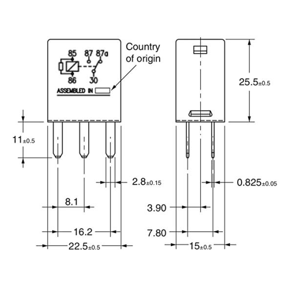 Реле Pin 12V 5 реле 12077866 стартера мотоцикла GM с медным контактом