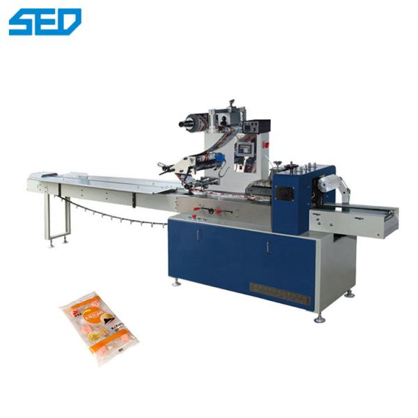 SED-260ZB Weight 680kgs Pillow Type Auto Packaging Machine Painted Metal Made For Biscuit Bread Snack