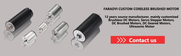 Faradyi Custom Coreless Dc Motor Coreless Brush Motor Standard Coreless High Volt Servo Motor For Electric Golf Ball