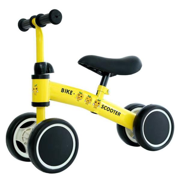 Metal Balance Bike Non Pedal Bicycle for Children's Stroller Handcart Push Age 0-3M