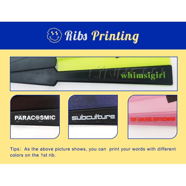 Custom 23cm PVC Plastic Hand Fan Promotional Business Gift with Printing