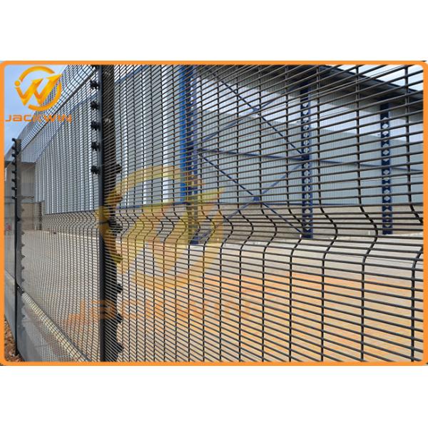 3.3m Height Galvanized Clear View Safety Fence / Security Fence Powder Coated