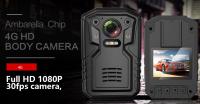 câmera completa de W Orn do corpo de 1080P HD 4G impermeável com controle de vista do tempo real