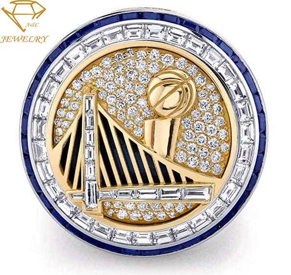 Customize Metal Sports Champions Rings Basketball Championship Rings with More Diamonds