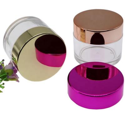 impressão de tela de seda vazia do frasco do creme do olho do frasco do creme de cara de 0.5oz 1oz 2oz