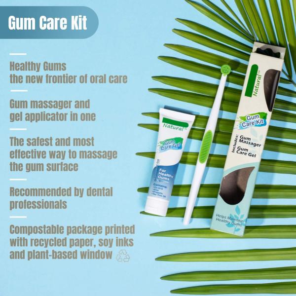 Custom Gum Stimulator Massager And Gel All Natural Gum Care Kit For Healthy Gums