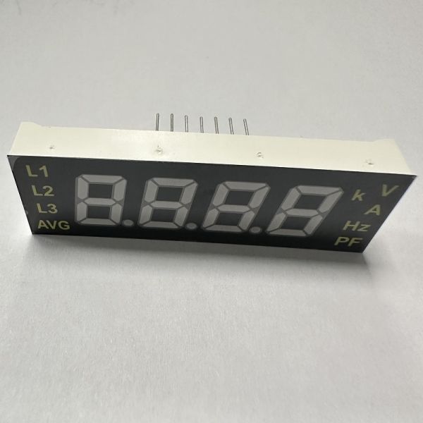 Customized Ultra White/Red 4 Digit 7 Segment LED Display module common anode for electrical meter panel