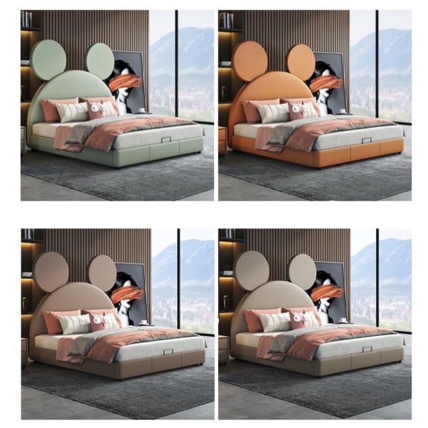 Кровать мыши девушек замка принцессы Кровати Кожи Розов Мечтать современных нордическая детей