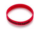 china wholesale wristbands red base text ink filled black 202*12*2mm