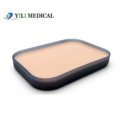Pad de sutura de pele em caixa Pad de treinamento de sutura de ferida de silicone simulado