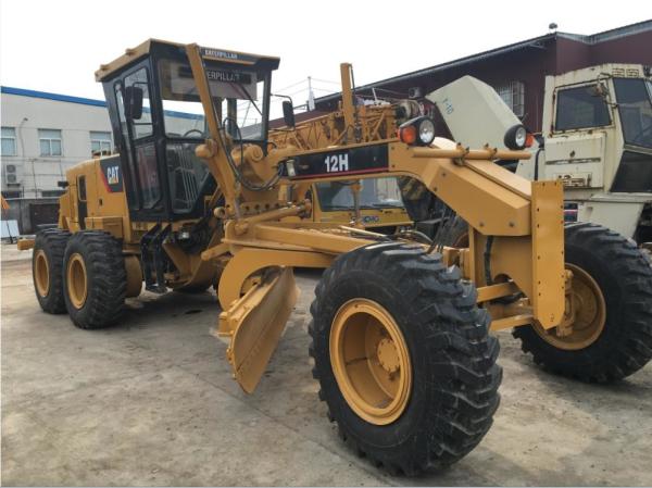123KW Slightly Used Motor Graders CAT 12H 8700mm*2400mm*3000mm