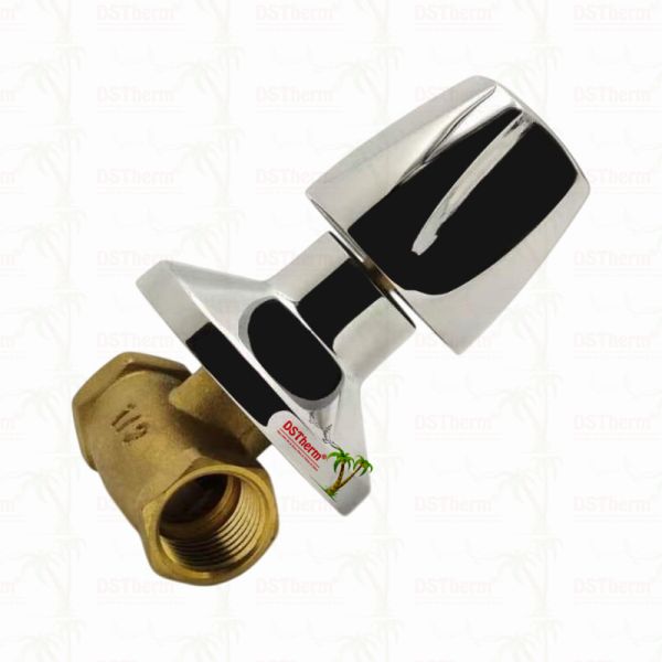 Chrome Plated Brass Stop Valve Global Valve South American Style A 1/2