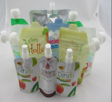 Plastic Liquid Pouch Packing Machine SUS304 Material For Juice / Tomato Paste