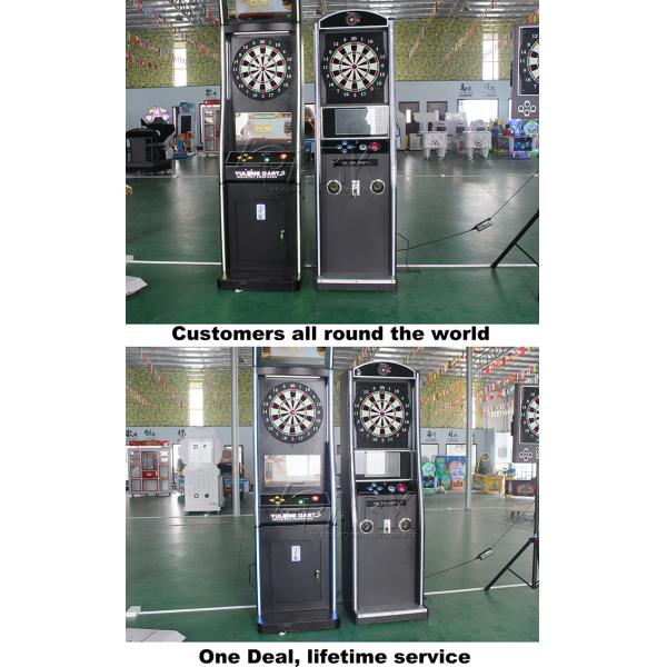 Metal Material Coin Operated Electronic Dart Machine For 4 Players