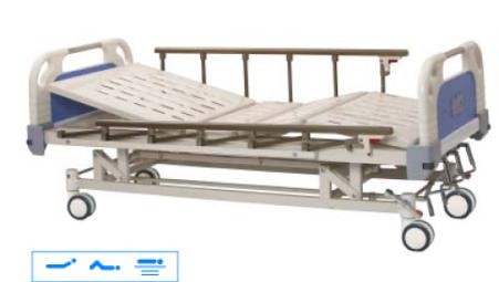 Medical Hospital Bed , Weld-Forming Movable Full-Fowler Bed